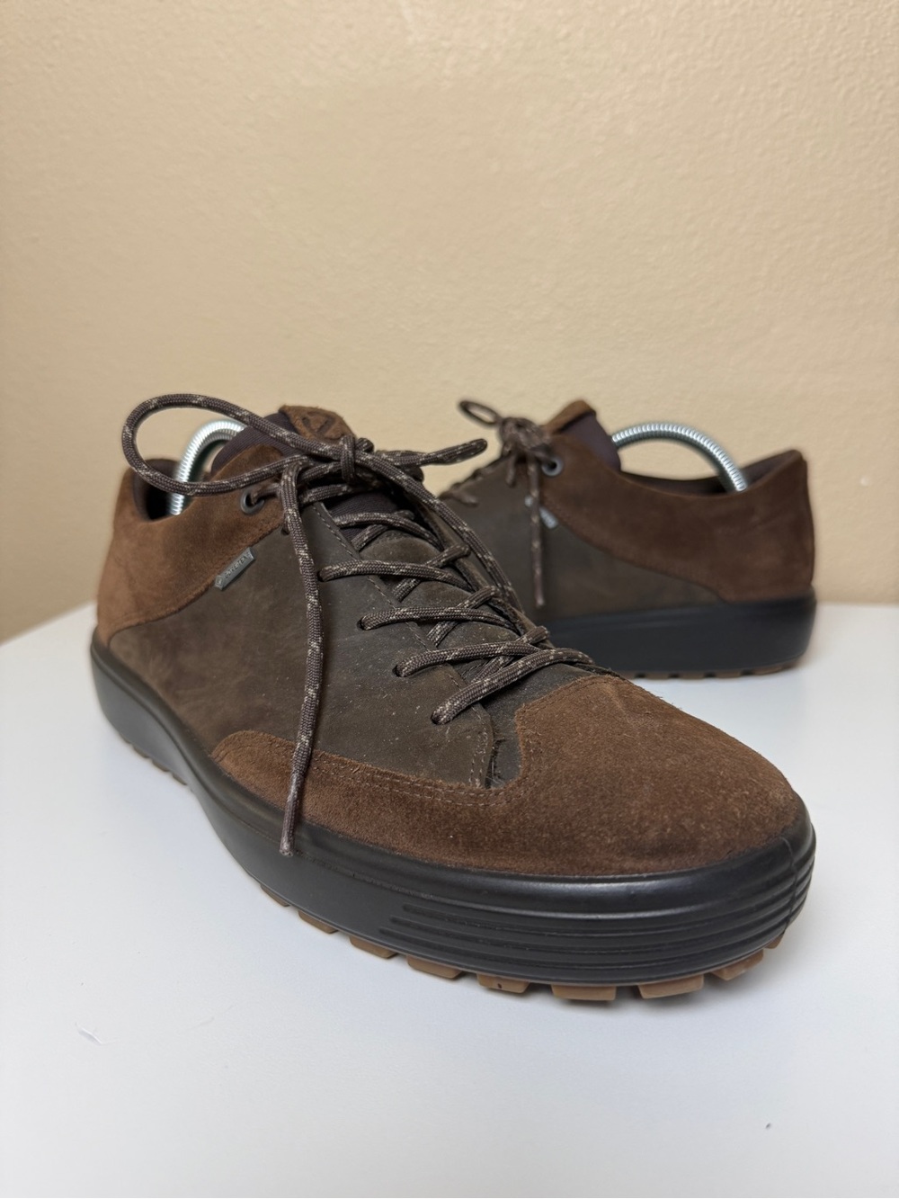 ECCO Soft 7 Tred Brown Goretex Brown Neakers Size 9